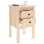 Solid pine wood bedside table 40x35x61.5 cm by vidaXL, Nightstands - Ref: Foro24-813689, Price: 57,57 €, Discount: %