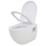 Wall-mounted toilet with ceramic hidden high cistern by vidaXL, Bathrooms - Ref: Foro24-3082092, Price: 309,35 €, Discount: %