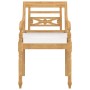 Batavia chairs 6 units solid teak wood with cushions by vidaXL, Garden chairs - Ref: Foro24-3087055, Price: 788,99 €, Discoun...