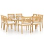 Batavia chairs with cushions 8 units solid teak wood by vidaXL, Garden chairs - Ref: Foro24-3087056, Price: 1,00 €, Discount: %