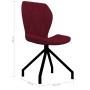 Sillas de comedor 2 unidades cuero sintético rojo de vidaXL, Sillas de comedor - Ref: Foro24-3087332, Precio: 102,35 €, Descu...