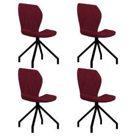 Sillas de comedor 4 unidades cuero sintético rojo de vidaXL, Sillas de comedor - Ref: Foro24-3087333, Precio: 200,99 €, Descu...