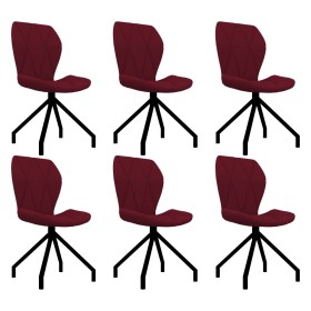 Dining chairs 6 units red synthetic leather by vidaXL, dining chairs - Ref: Foro24-3087334, Price: 302,99 €, Discount: %