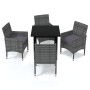 5-piece garden furniture set with gray synthetic rattan cushions by vidaXL, Garden sets - Ref: Foro24-3094980, Price: 399,07 ...