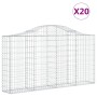 Gabionenkörbe 20 Stück Bogenform Eisen 200x30x100/120 cm von vidaXL, Töpfe und Pflanzgefäße - Ref: Foro24-3145445, Preis: 1,0...