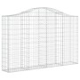 Gabionenkörbe 7 Stück Bogenform Eisen 200x30x120/140 cm von vidaXL, Töpfe und Pflanzgefäße - Ref: Foro24-3145456, Preis: 611,...