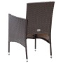 Set muebles de jardín con cojines 7 pzas ratán sintético marrón de vidaXL, Conjuntos de jardín - Ref: Foro24-3094994, Precio:...