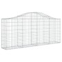 Gabionenkörbe 9 Stück Bogenform Eisen 200x30x80/100 cm von vidaXL, Töpfe und Pflanzgefäße - Ref: Foro24-3145416, Preis: 602,9...