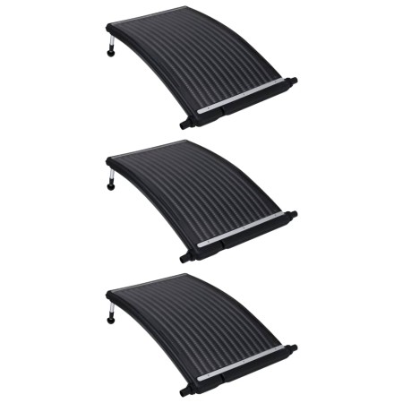 Paneles calefactores solares de piscina curvos 3 uds 110x65 cm de vidaXL, Climatizadores de piscina - Ref: Foro24-3095463, Pr...