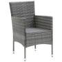 Set de muebles jardín 7 pzas con cojines ratán sintético gris de vidaXL, Conjuntos de jardín - Ref: Foro24-3095024, Precio: 5...