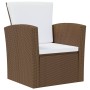 Set muebles de jardín 8 pzas y cojines ratán sintético marrón de vidaXL, Conjuntos de jardín - Ref: Foro24-3095943, Precio: 7...