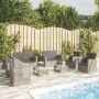 8-piece garden furniture set and gray synthetic rattan cushions by vidaXL, Garden sets - Ref: Foro24-3095945, Price: 869,83 €...