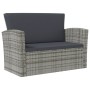 Set de muebles de jardín 8 pzas y cojines ratán sintético gris de vidaXL, Conjuntos de jardín - Ref: Foro24-3095945, Precio: ...