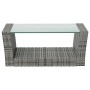 Set de muebles de jardín 16 pzas y cojines ratán sintético gris de vidaXL, Conjuntos de jardín - Ref: Foro24-3095946, Precio:...