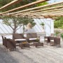 8-piece garden furniture set and brown synthetic rattan cushions by vidaXL, Garden sets - Ref: Foro24-3095957, Price: 409,21 ...