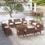 Gartenmöbel-Set 16-teilig und braune synthetische Rattankissen von vidaXL, Gartensets - Ref: Foro24-3095958, Preis: 857,83 €,...