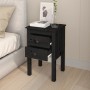 Nightstands 2 pcs solid black pine wood 40x35x61.5cm by vidaXL, Nightstands - Ref: Foro24-813698, Price: 83,61 €, Discount: %