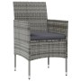 Set de muebles de jardín 16 pzas y cojines ratán sintético gris de vidaXL, Conjuntos de jardín - Ref: Foro24-3095960, Precio:...