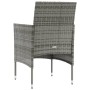 Set de muebles de jardín 16 pzas y cojines ratán sintético gris de vidaXL, Conjuntos de jardín - Ref: Foro24-3095960, Precio:...