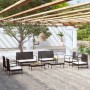 8-piece garden furniture set and black synthetic rattan cushions by vidaXL, Garden sets - Ref: Foro24-3095963, Price: 389,79 ...