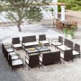 16-teiliges Gartenmöbel-Set und schwarze synthetische Rattankissen von vidaXL, Gartensets - Ref: Foro24-3095964, Preis: 814,0...