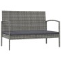 Set de muebles de jardín 16 pzas y cojines ratán sintético gris de vidaXL, Conjuntos de jardín - Ref: Foro24-3095968, Precio:...