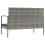 Set de muebles de jardín 16 pzas y cojines ratán sintético gris de vidaXL, Conjuntos de jardín - Ref: Foro24-3095968, Precio:...