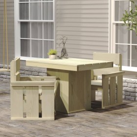 Garden dining set 3 pieces impregnated pine wood by vidaXL, Garden sets - Ref: Foro24-3096610, Price: 229,99 €, Discount: %