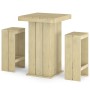 Gartenbar-Set 3-teilig aus imprägniertem Kiefernholz von vidaXL, Gartensets - Ref: Foro24-3096633, Preis: 250,35 €, Rabatt: %