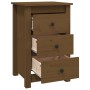 Bedside tables 2 units made of pine wood in honey brown color 40x35x61.5 cm by vidaXL, Nightstands - Ref: Foro24-813706, Pric...