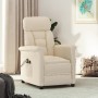 Beige microfiber electric massage recliner by vidaXL, Electric massage chairs - Ref: Foro24-3124576, Price: 241,36 €, Discoun...