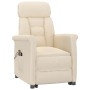 Sillón reclinable de masaje eléctrico microfibra beige de vidaXL, Sillones de masaje eléctricos - Ref: Foro24-3124576, Precio...