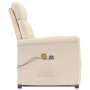 Sillón reclinable de masaje eléctrico microfibra beige de vidaXL, Sillones de masaje eléctricos - Ref: Foro24-3124576, Precio...