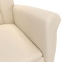 Beige microfiber electric massage recliner by vidaXL, Electric massage chairs - Ref: Foro24-3124576, Price: 241,36 €, Discoun...