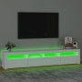 TV cabinet with white LED lights 210x35x40 cm by vidaXL, TV Furniture - Ref: Foro24-3152730, Price: 132,01 €, Discount: %