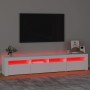 TV cabinet with white LED lights 210x35x40 cm by vidaXL, TV Furniture - Ref: Foro24-3152730, Price: 132,01 €, Discount: %