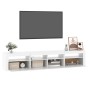 TV-Schrank mit weißen LED-Leuchten 210x35x40 cm von vidaXL, TV-Möbel - Ref: Foro24-3152730, Preis: 138,90 €, Rabatt: %