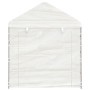 Cenador con techo polietileno blanco 17,84x2,28x2,69 m de vidaXL, Carpas y cenadores - Ref: Foro24-3155484, Precio: 721,96 €,...