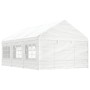 Pavillon mit weißem Polyethylendach 6,69 x 4,08 x 3,22 m von vidaXL, Zelte und Pavillons - Ref: Foro24-3155487, Preis: 381,71...