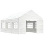 Pavillon mit weißem Polyethylendach 6,69 x 4,08 x 3,22 m von vidaXL, Zelte und Pavillons - Ref: Foro24-3155487, Preis: 381,71...