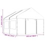 Pavillon mit weißem Polyethylendach 4,46 x 4,08 x 3,22 m von vidaXL, Zelte und Pavillons - Ref: Foro24-3155486, Preis: 355,09...