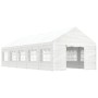 Gazebo with white polyethylene roof 11.15x4.08x3.22 m by vidaXL, Tents and gazebos - Ref: Foro24-3155489, Price: 692,00 €, Di...