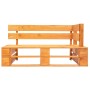 Pallet garden sofa with red pine wood cushions by vidaXL, Outdoor sofas - Ref: Foro24-277448, Price: 110,99 €, Discount: %