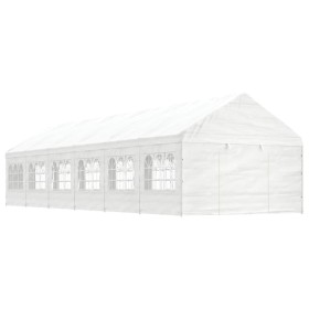 Pavillon mit weißem Polyethylendach 13,38 x 4,08 x 3,22 m von vidaXL, Zelte und Pavillons - Ref: Foro24-3155490, Preis: 813,6...