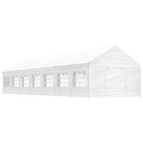 Gazebo with white polyethylene roof 15.61x4.08x3.22 m by vidaXL, Tents and gazebos - Ref: Foro24-3155491, Price: 899,18 €, Di...