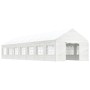 Pavillon mit weißem Polyethylendach 15,61 x 4,08 x 3,22 m von vidaXL, Zelte und Pavillons - Ref: Foro24-3155491, Preis: 800,0...