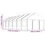 Gazebo with white polyethylene roof 13.38x4.08x3.22 m by vidaXL, Tents and gazebos - Ref: Foro24-3155490, Price: 647,99 €, Di...