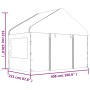 Gazebo with white polyethylene roof 13.38x4.08x3.22 m by vidaXL, Tents and gazebos - Ref: Foro24-3155490, Price: 647,99 €, Di...