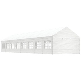 Gazebo with white polyethylene roof 17.84x4.08x3.22 m by vidaXL, Tents and gazebos - Ref: Foro24-3155492, Price: 862,99 €, Di...