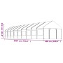 Gazebo with white polyethylene roof 20.07x4.08x3.22 m by vidaXL, Tents and gazebos - Ref: Foro24-3155493, Price: 982,13 €, Di...